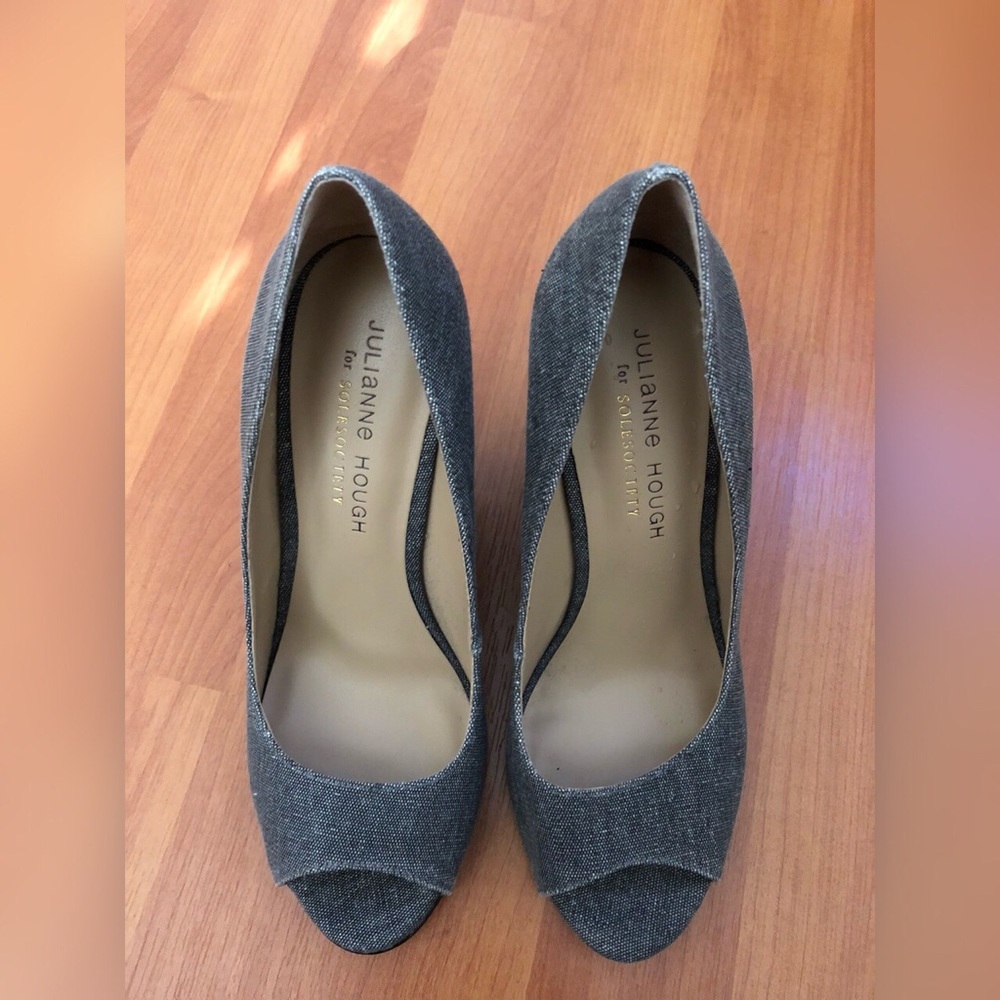 Julianne Hough Grey Wedges